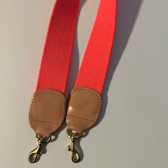 Clare V. Neon Crossbody Strap with Leather Accents - Picture 3 of 4